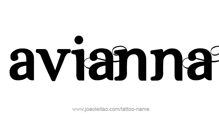 Tattoo Design Name Avianna 