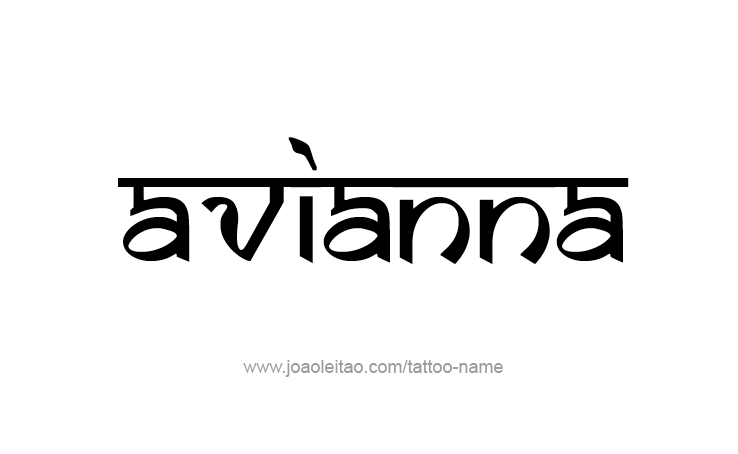 Tattoo Design Name Avianna 