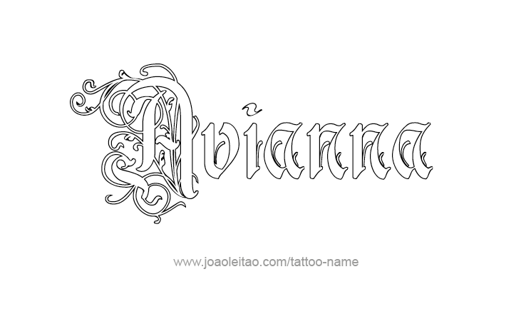 Tattoo Design Name Avianna 