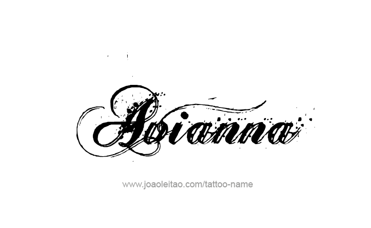 Tattoo Design Name Avianna 