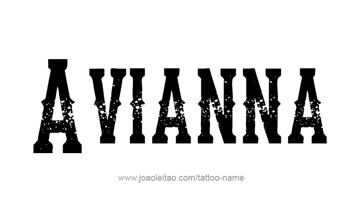 Tattoo Design Name Avianna 