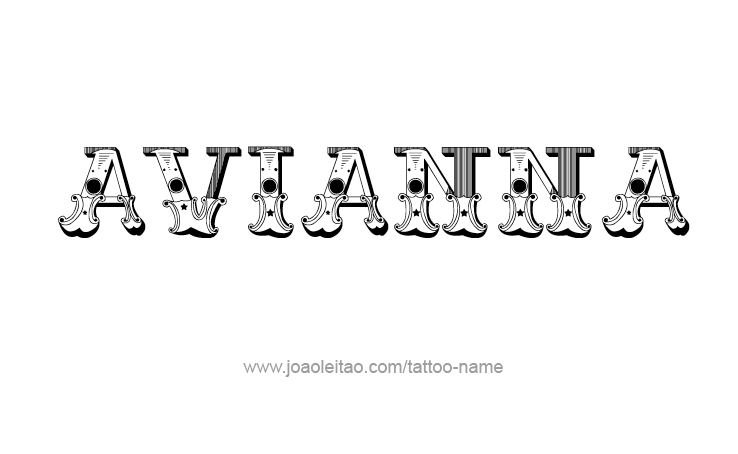 Tattoo Design Name Avianna 