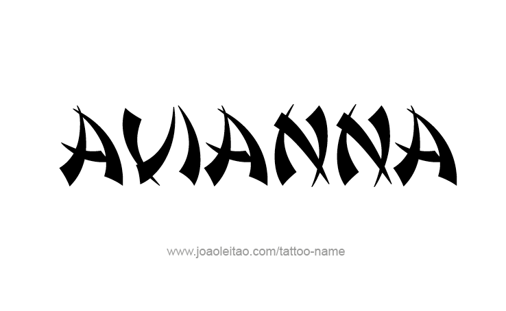 Tattoo Design Name Avianna 