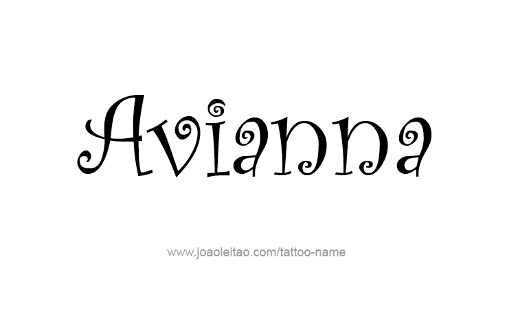 Tattoo Design Name Avianna 