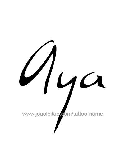 Tattoo Design Name Aya 