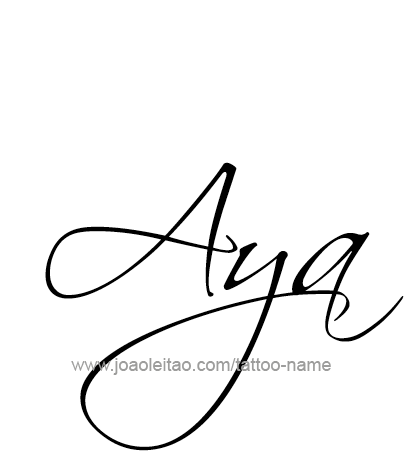 Tattoo Design Name Aya 