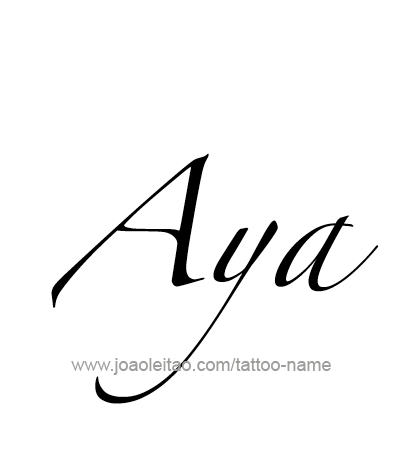 Tattoo Design Name Aya 