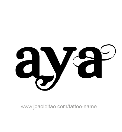 Tattoo Design Name Aya 