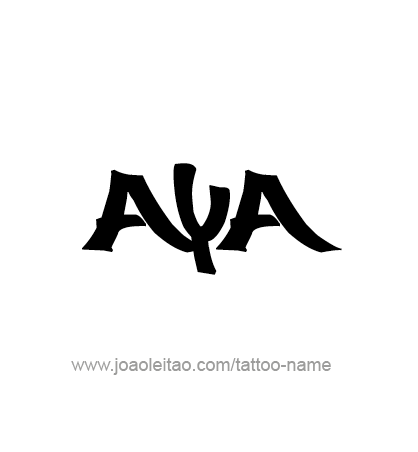 Tattoo Design Name Aya 