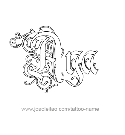 Tattoo Design Name Aya 