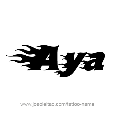 Tattoo Design Name Aya 