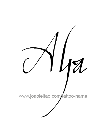 Tattoo Design Name Aya 