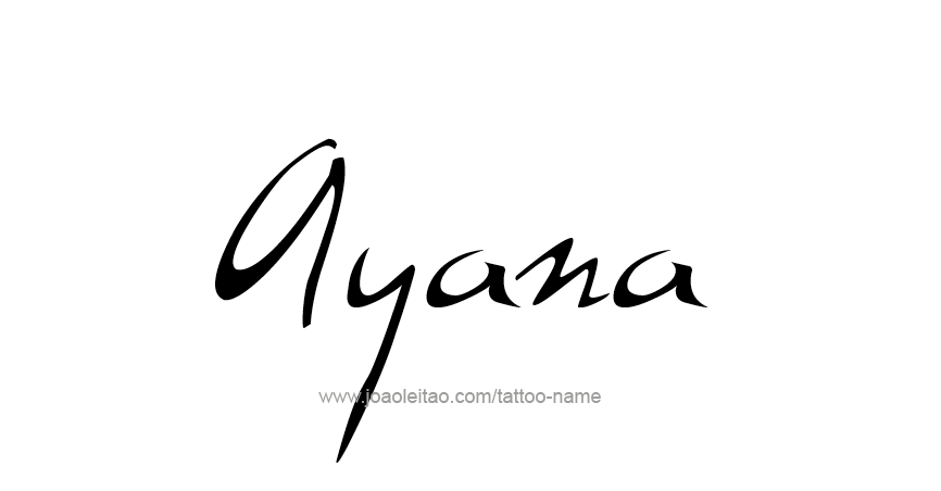 Tattoo Design Name Ayana 