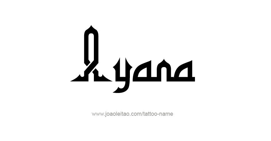 Tattoo Design Name Ayana