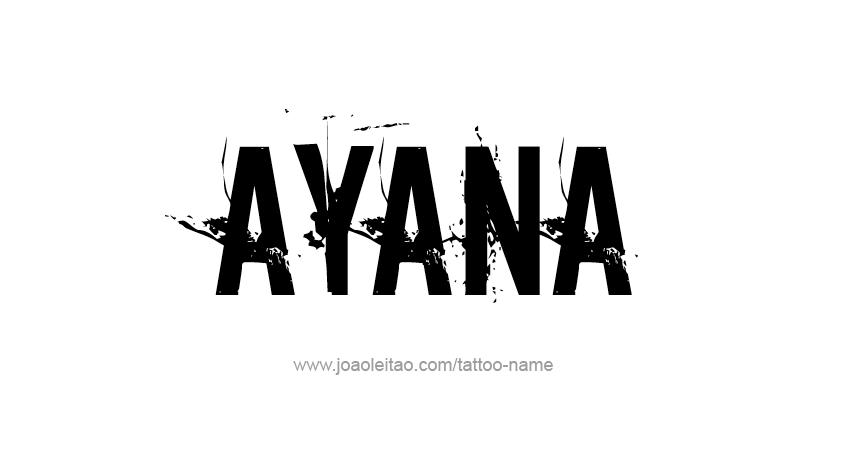 Tattoo Design Name Ayana 