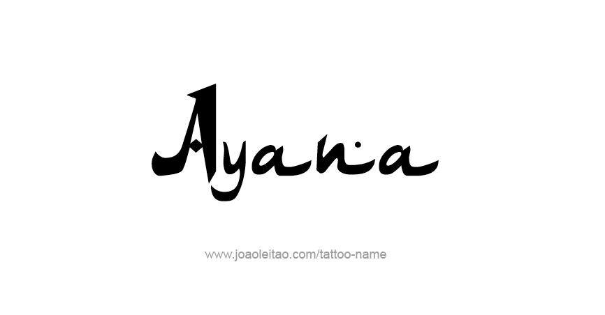 Tattoo Design Name Ayana 