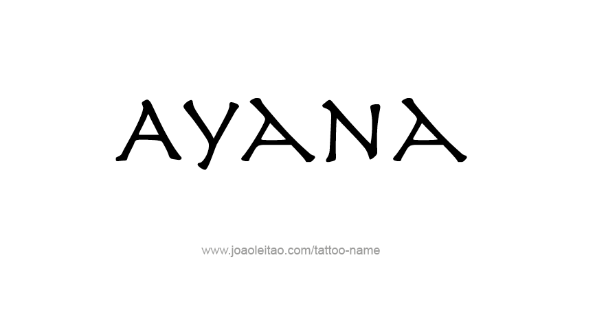 Tattoo Design Name Ayana 