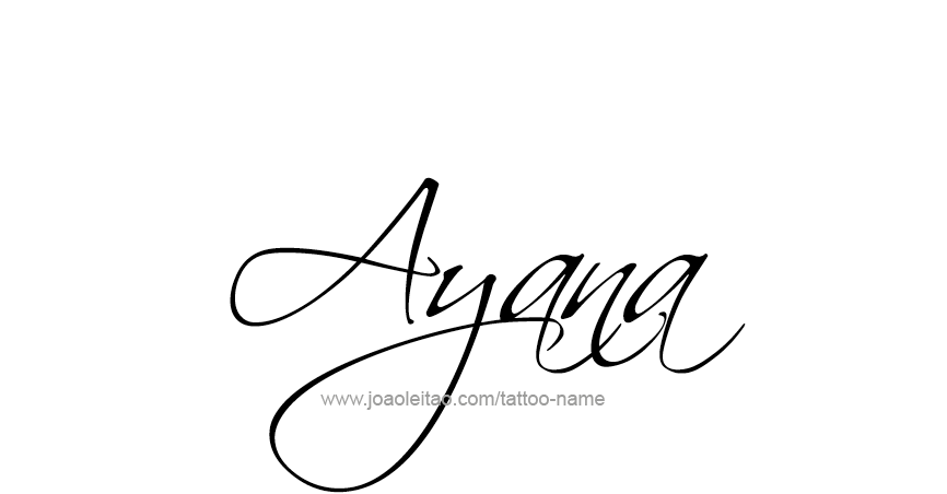 Tattoo Design Name Ayana 