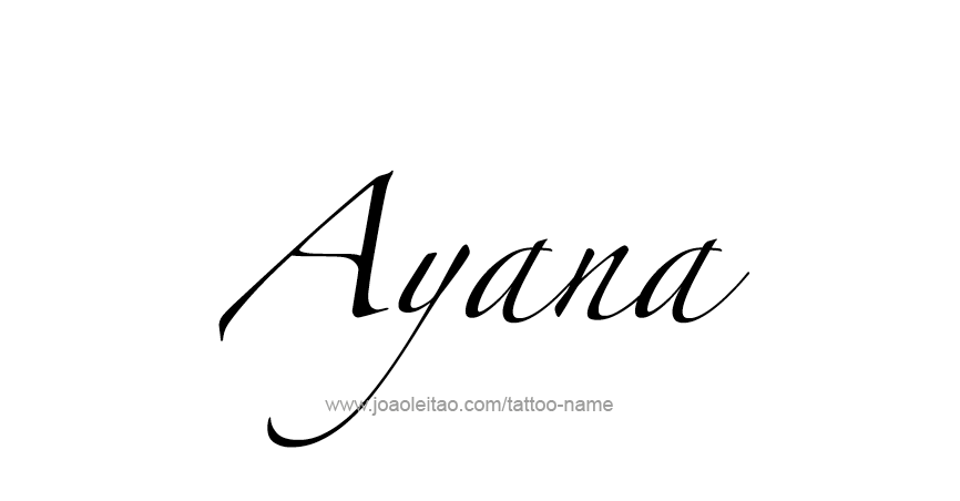 Tattoo Design Name Ayana 