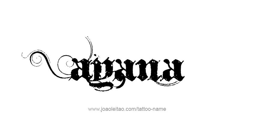 Tattoo Design Name Ayana 