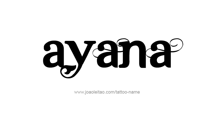 Tattoo Design Name Ayana 