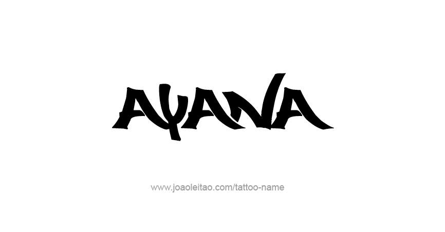 Tattoo Design Name Ayana 