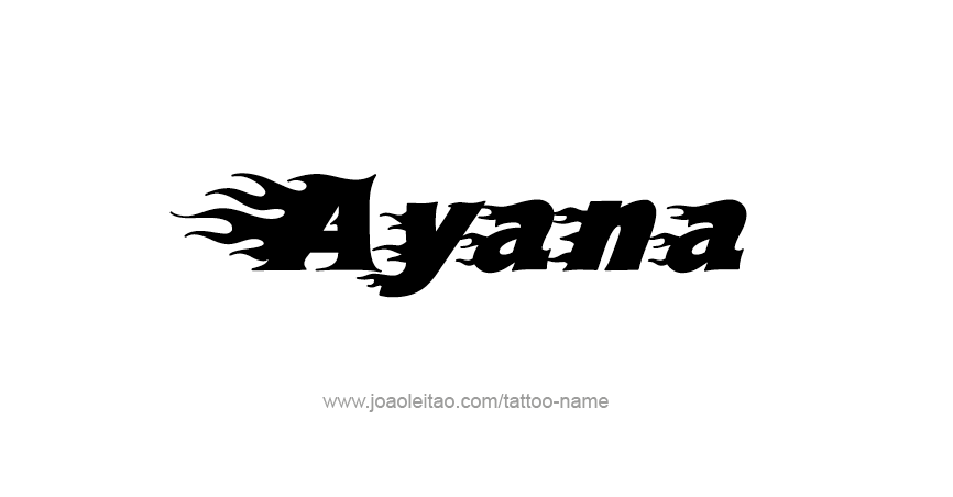 Tattoo Design Name Ayana 