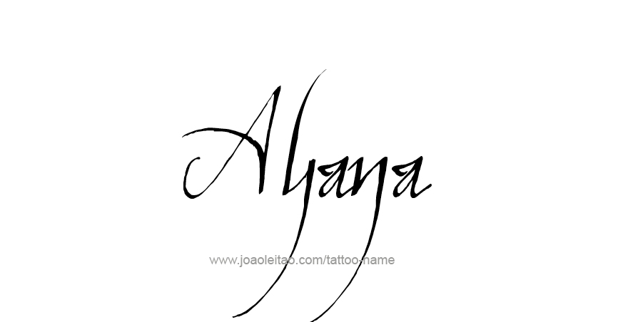 Tattoo Design Name Ayana 