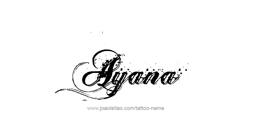 Tattoo Design Name Ayana 