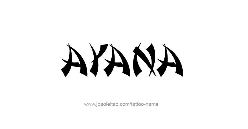 Tattoo Design Name Ayana 