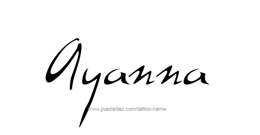 Tattoo Design Name Ayanna 