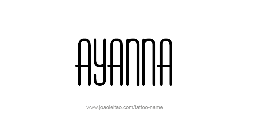 Tattoo Design Name Ayanna 