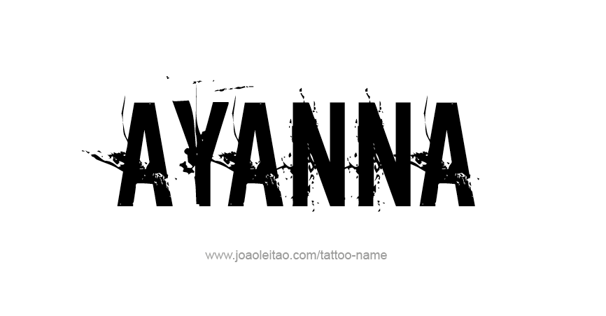 Tattoo Design Name Ayanna 