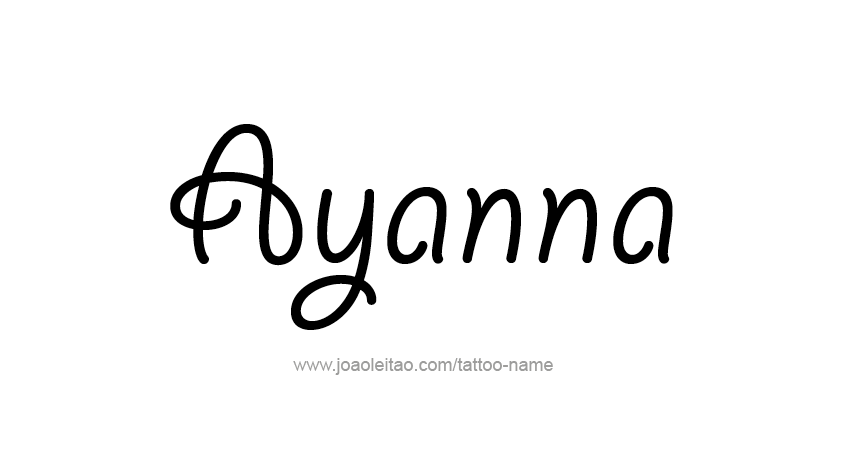 Tattoo Design Name Ayanna 