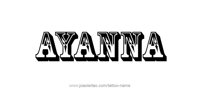 Tattoo Design Name Ayanna 