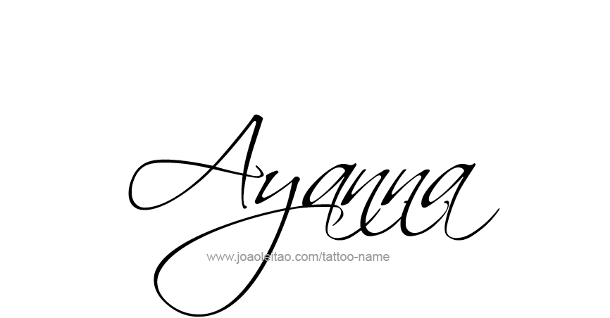 Tattoo Design Name Ayanna 