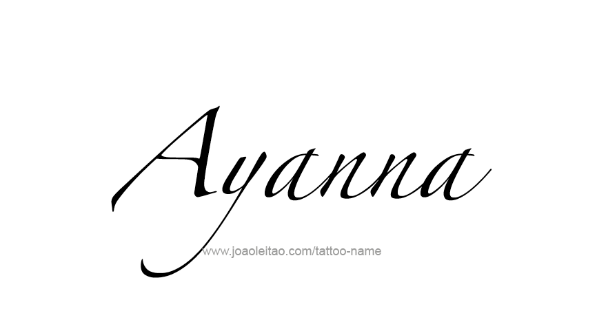 Tattoo Design Name Ayanna 