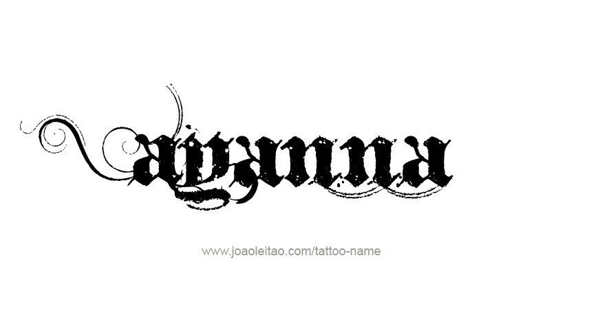 Tattoo Design Name Ayanna 