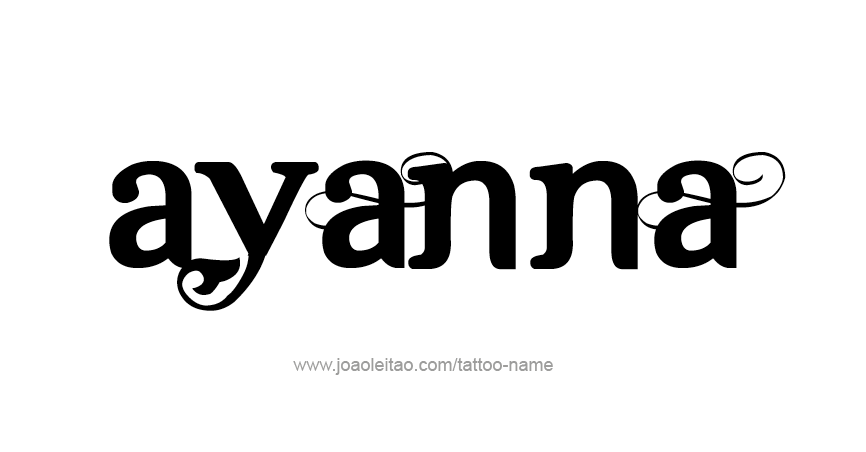 Tattoo Design Name Ayanna 