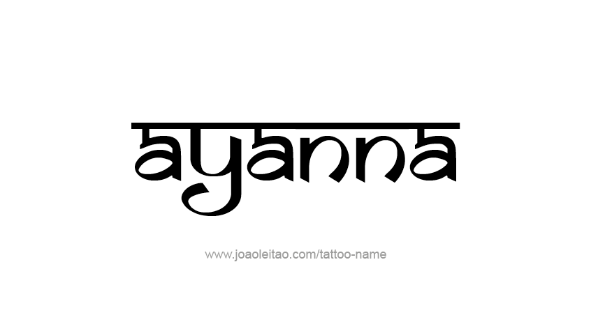 Tattoo Design Name Ayanna 