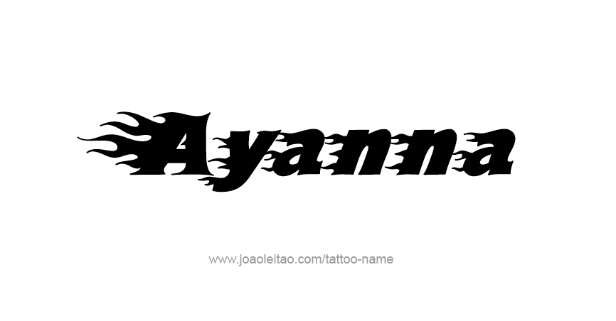 Tattoo Design Name Ayanna 