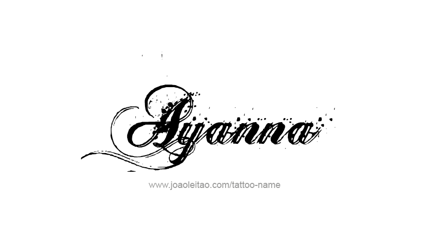 Tattoo Design Name Ayanna 