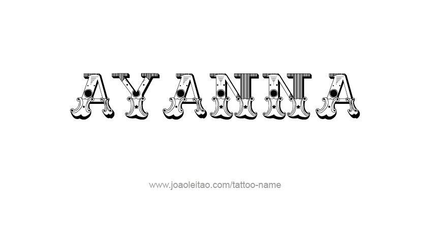 Tattoo Design Name Ayanna 