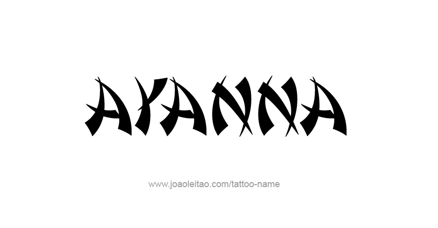 Tattoo Design Name Ayanna 