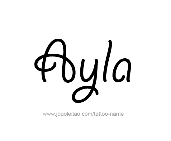 Tattoo Design Name Ayla 