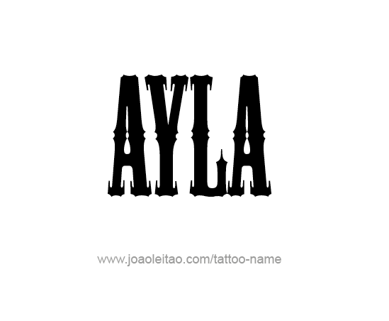 Tattoo Design Name Ayla 