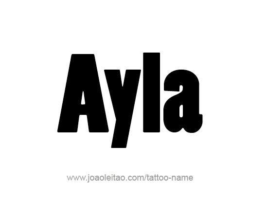 Tattoo Design Name Ayla 