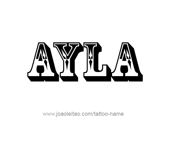 Tattoo Design Name Ayla 