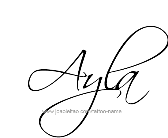 Tattoo Design Name Ayla 