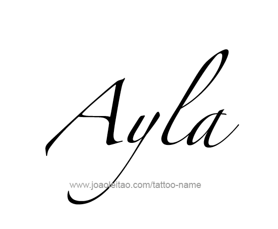 Tattoo Design Name Ayla 